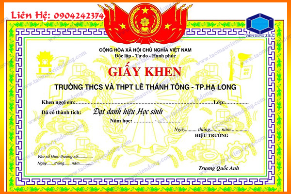 In giấy khen lấy nhanh | Địa chỉ làm bìa kẹp chứng chỉ (certificate)  | Xuong in an lay nhanh tai Ha Noi va HCM